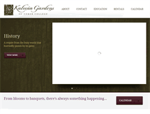 Tablet Screenshot of kalmiagardens.org